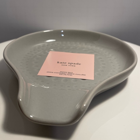 Kate Spade New York Willow Drive Grey Kitchen Spoon Rest - NWT *** - Picture 3 of 5